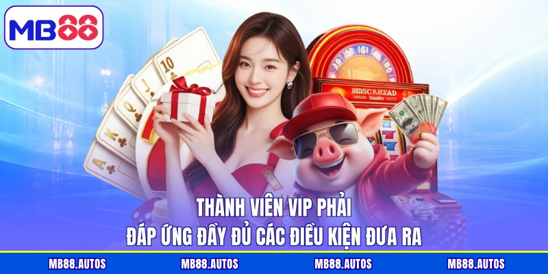 Thành viên vip phải đáp ứng đầy đủ các điều kiện đưa ra