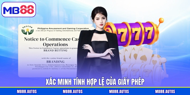Xác minh tính hợp lệ của giấy phép